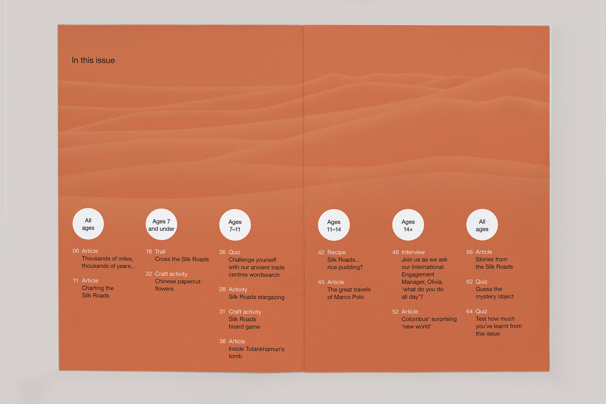 Sample spread from the Winter 24/25 issue